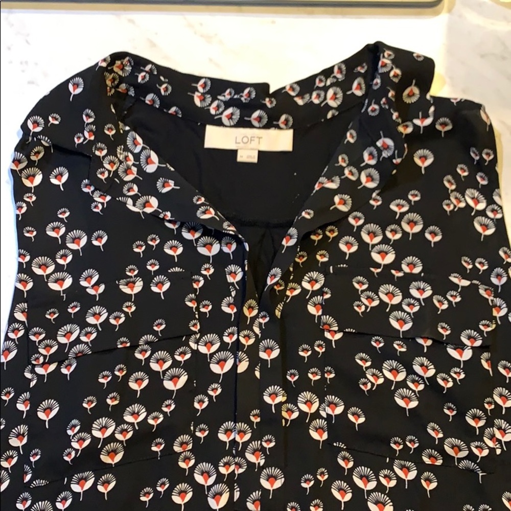 LOFT patterned blouse - Picture 3 of 6